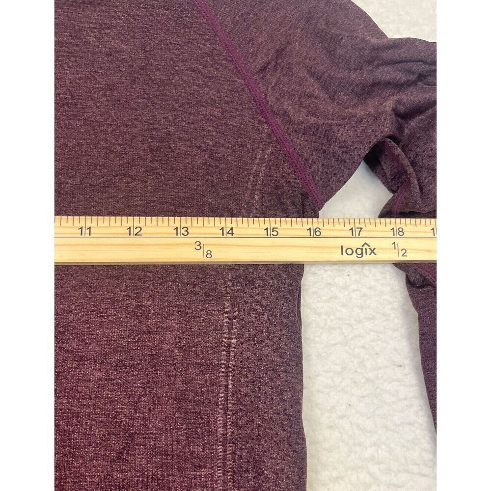 Spanx Streamlined Stretch Crew Neck Athletic Purp… - image 4